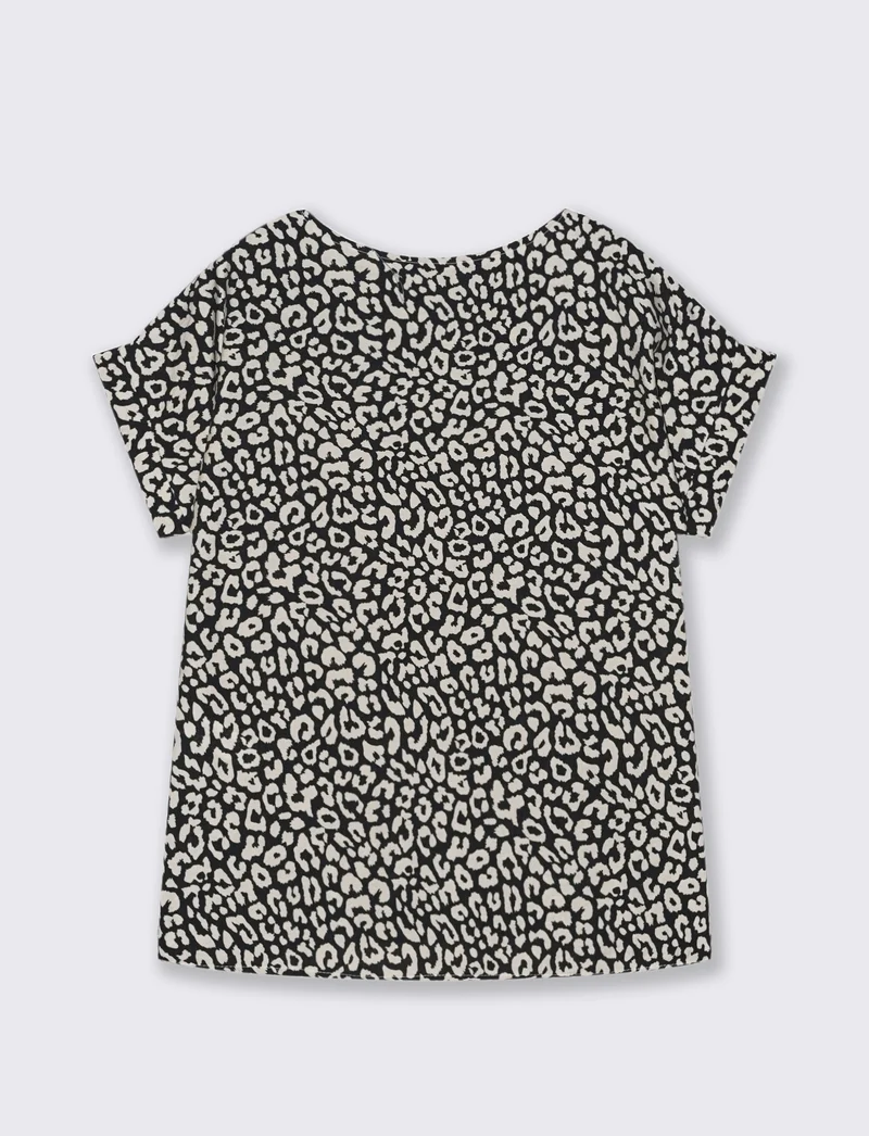Tshirt stampata con vestibilità over - Maculato