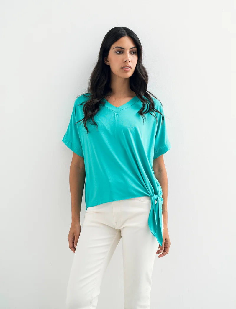 T-SHIRT MANICA CORTA - Turchese