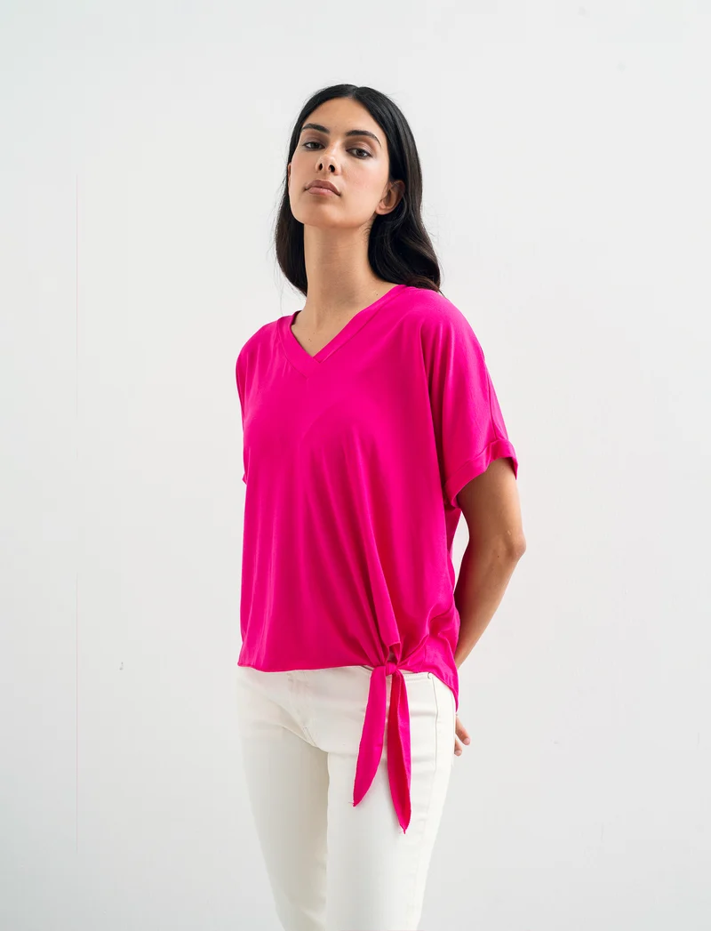 T-SHIRT MANICA CORTA - Fuxia