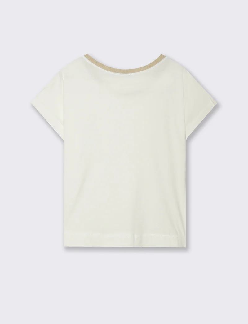 T-SHIRT MANICA CORTA - Bianco latte