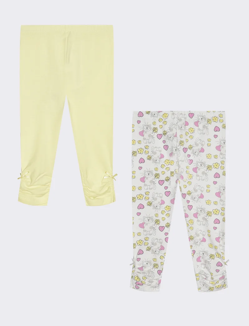 Leggings bipack: uniti e fantasiosi - Giallo