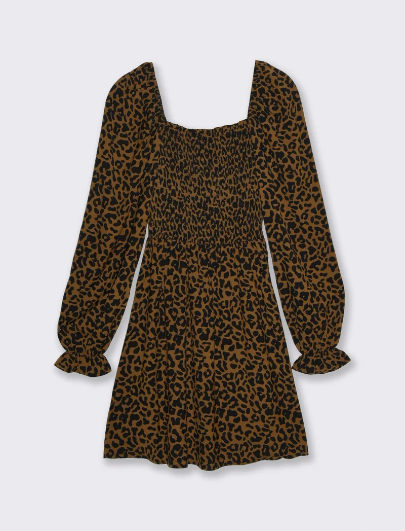 Vestito Corto Manica Lunga in Smock - var 2