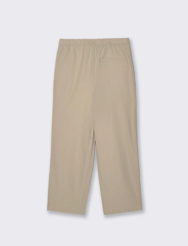 Pantaloni jogger in tessuto jacquard - Sabbia