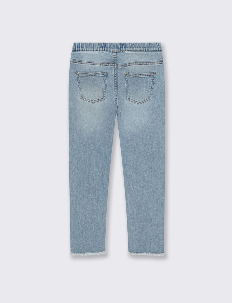 Jeggings slim fit con dettagli trendy - Denim chiaro