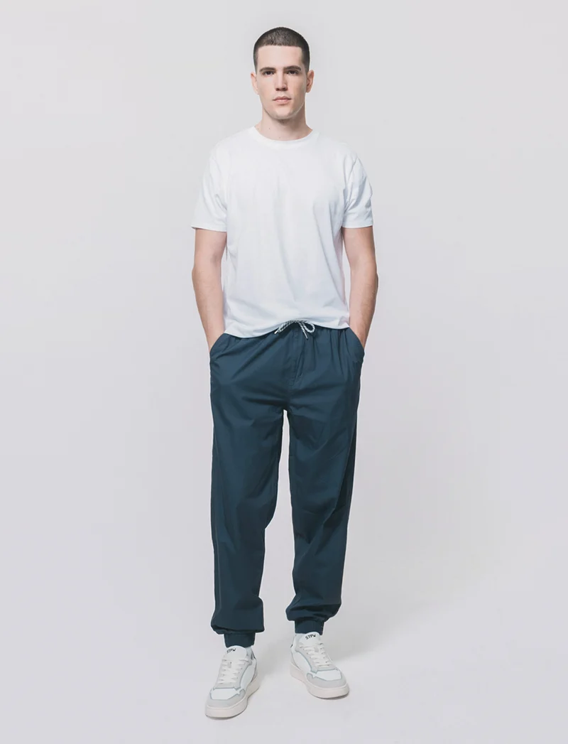Pantaloni Jogger in Cotone con Laccio - Avion