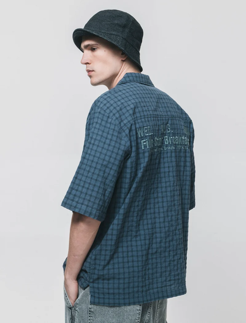 Camicia boxy fit in cotone a quadri - Avion