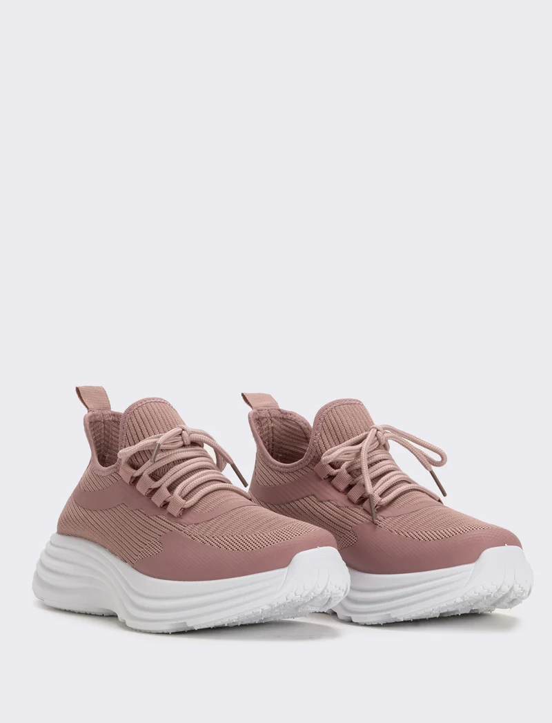 Sneakers ginniche in tessuto tecnico - Rosa cipolla