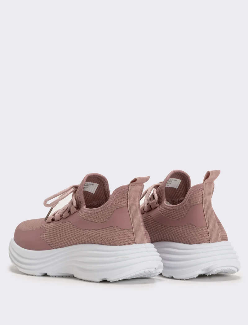 Sneakers ginniche in tessuto tecnico - Rosa cipolla