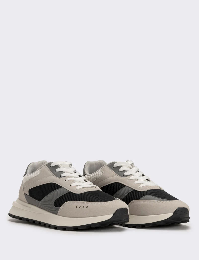 Sneakers grigie da uomo in poliuretano - Grigio