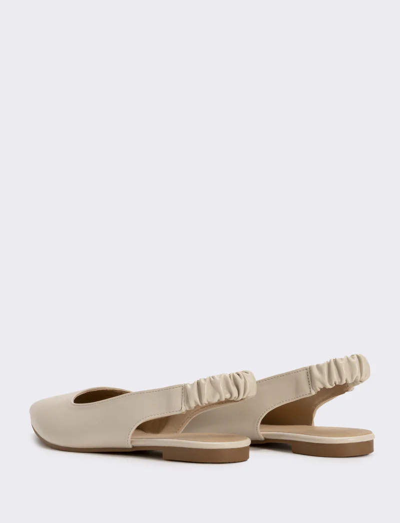 Slingback in poliuretano colorato - VISONE