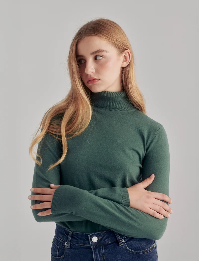 PULLOVER BASICO - Verde abete
