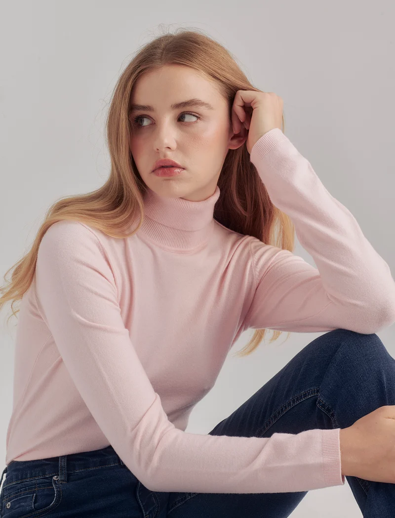 PULLOVER BASICO - Rosa candy