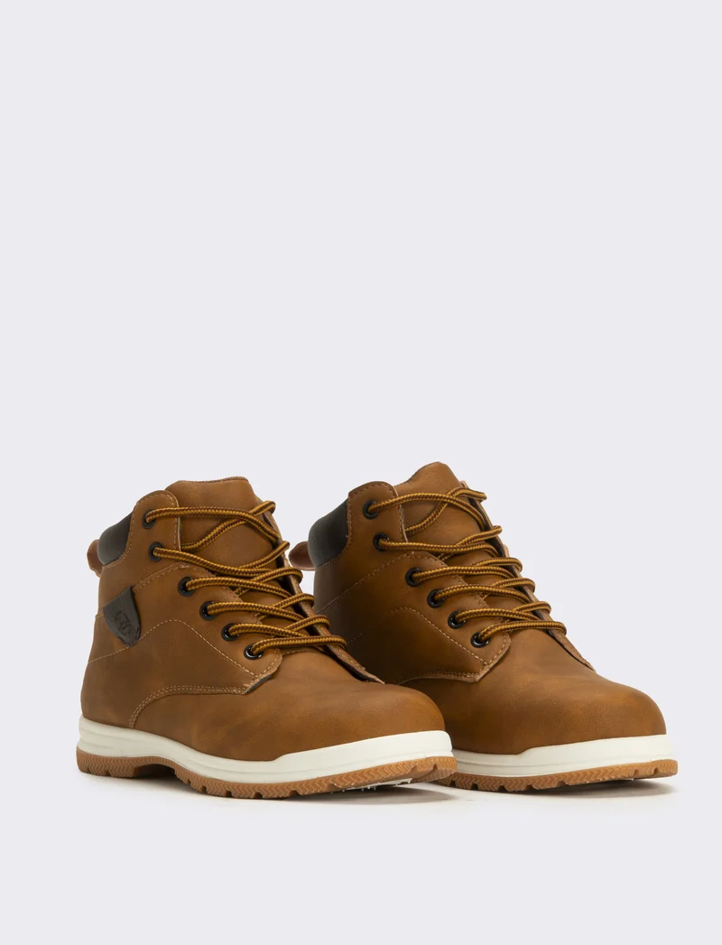 Scarpa stringata da bambino - Giallo