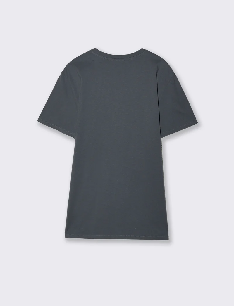 T-shirt girocollo in cotone regular fit - Avion