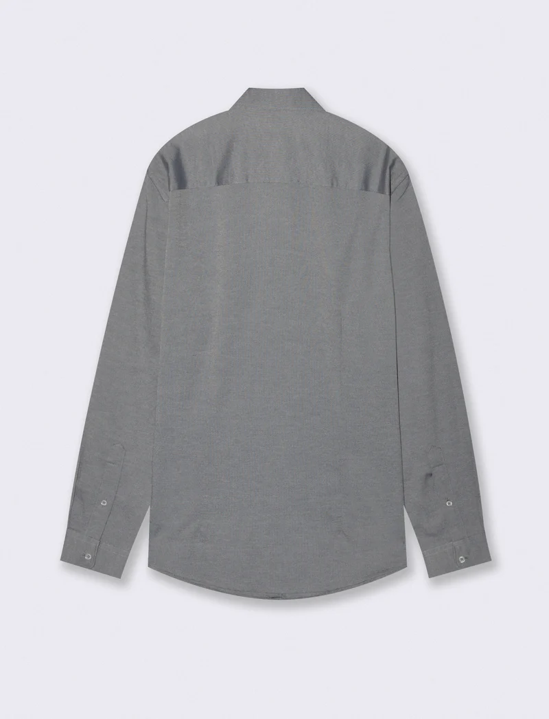 Camicia Oxford Regular Fit in Cotone - Blu