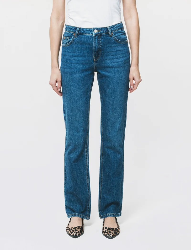 Jeans Straight Vita Media - Denim