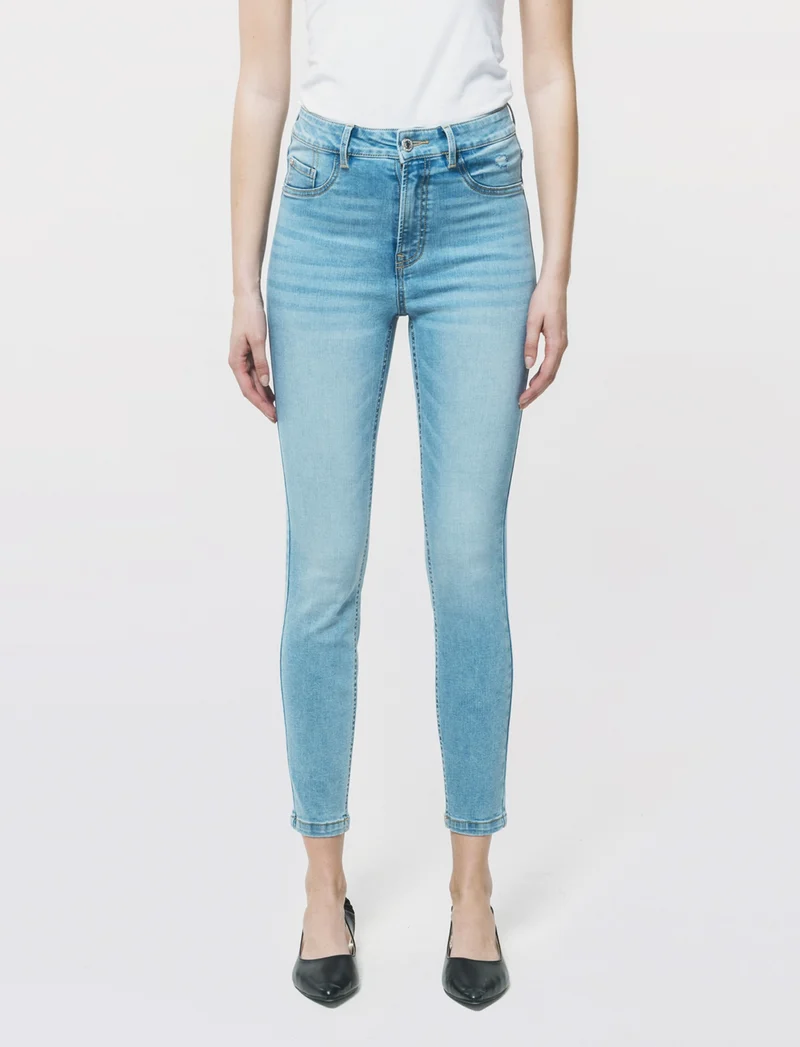 Jeans skinny vita regolare - Denim
