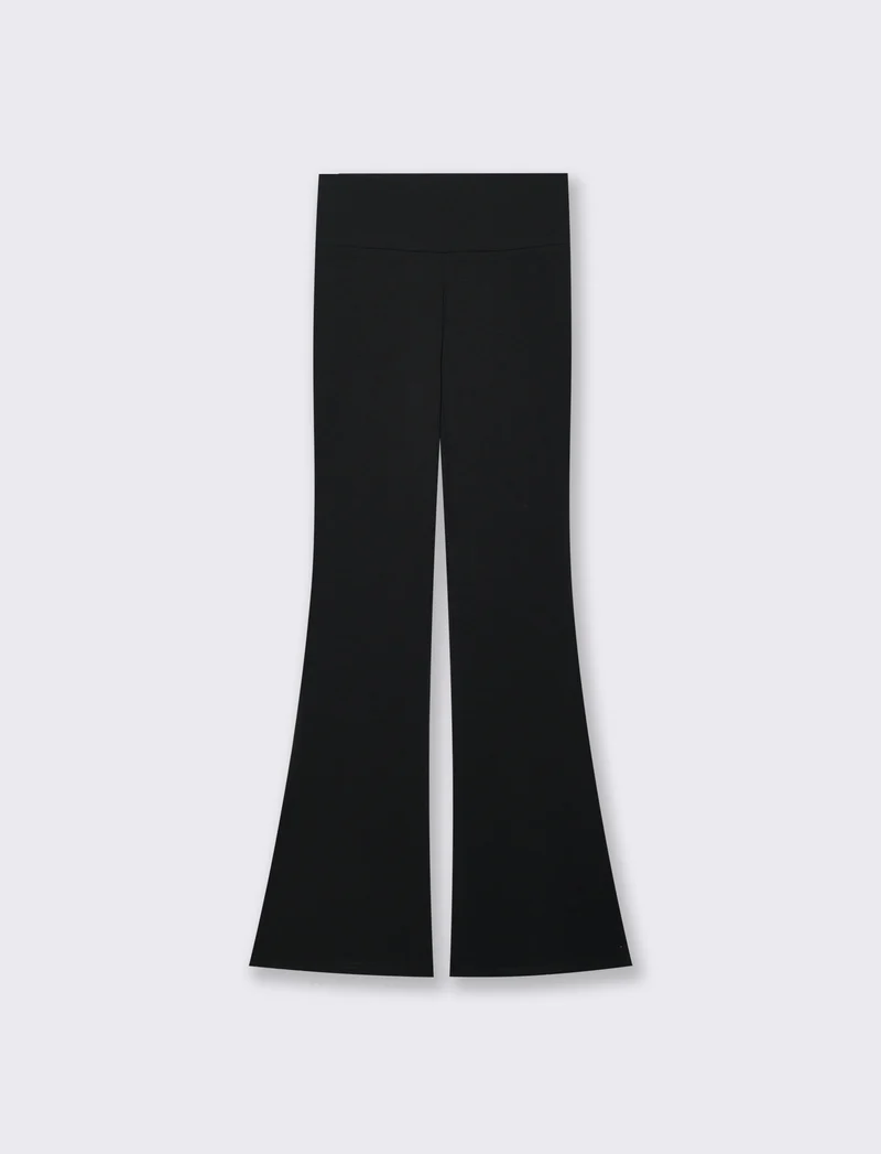 Legging Basico Flare Vita Alta Skinny - Nero