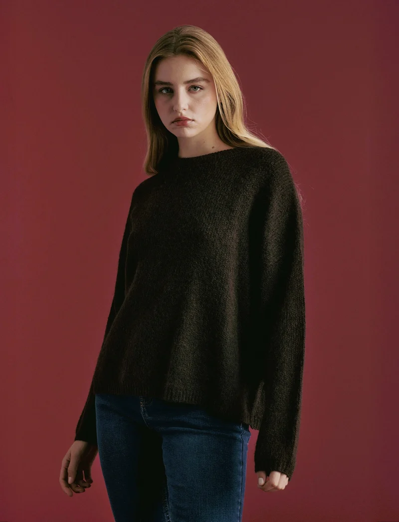 PULLOVER MANIACA LUNGA - Moro