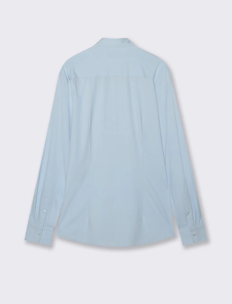 CAMICIA OPERATA FORMAL FIT - Celeste