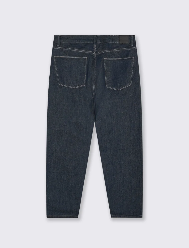 JEANS STRAIGHT FIT LAVAGGIO ZERO BLU - DENIM SCURO