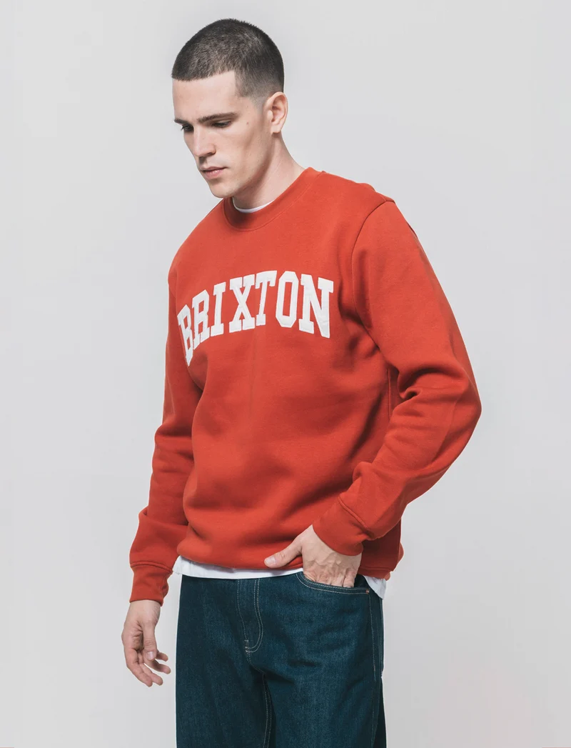 Felpa cappuccio con stampe a contrasto - Rosso