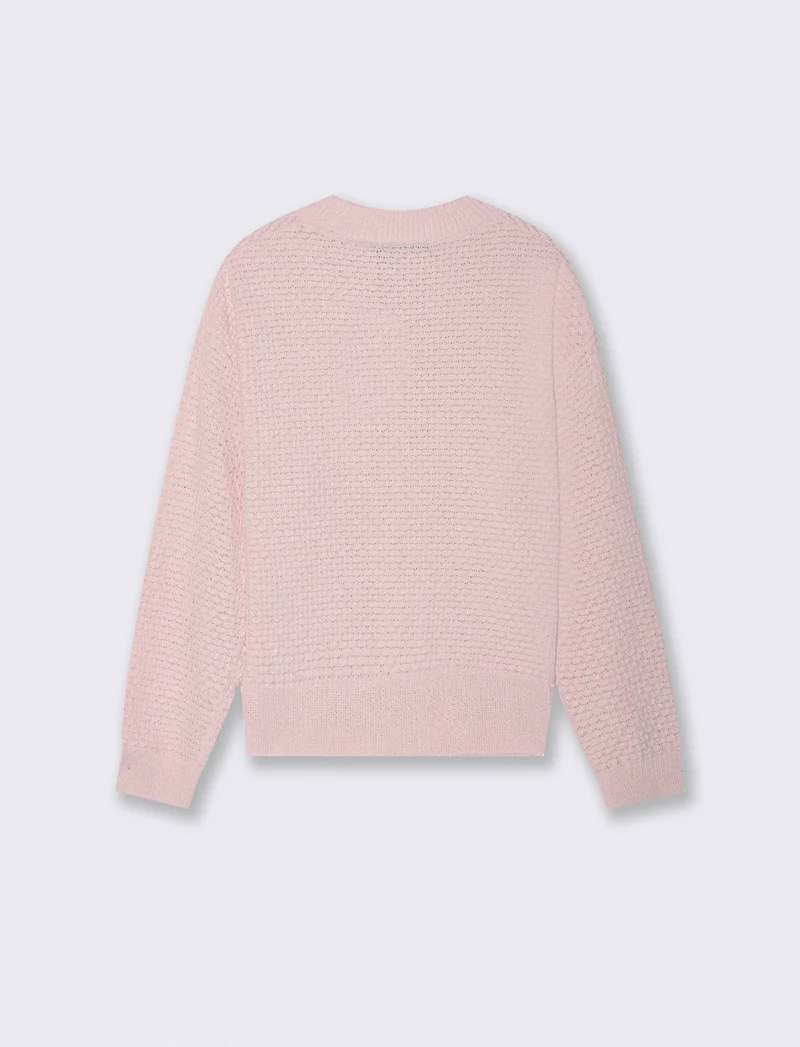 PULLOVER IN CINIGLIA OPACA - Rosa candy