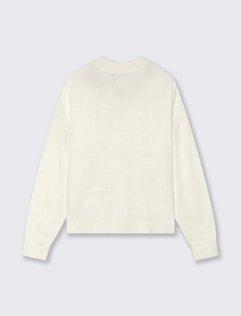 PULLOVER CON PERLINE - Avorio
