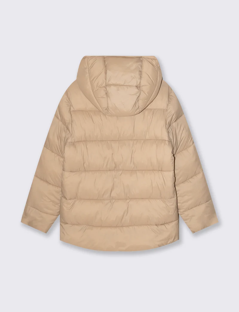 GIUBOTTO INBOTTITO CON CAPPUCCIO - Beige
