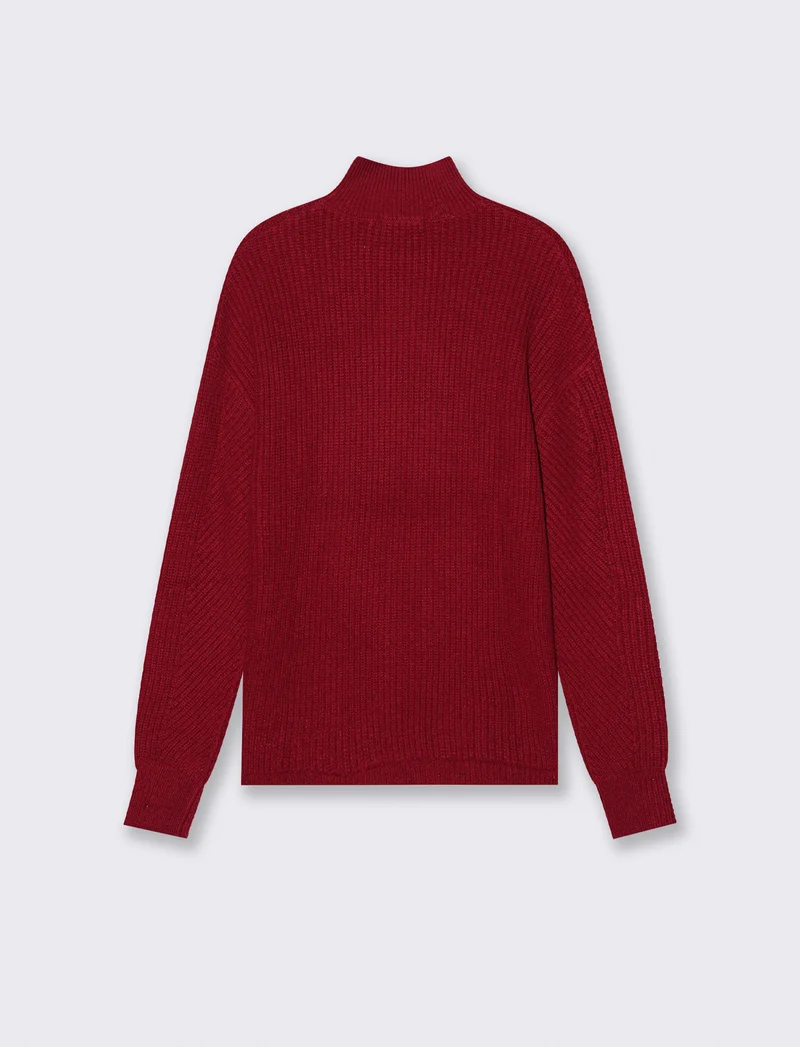 PULLOVER IN CINIGLIA - Rosso