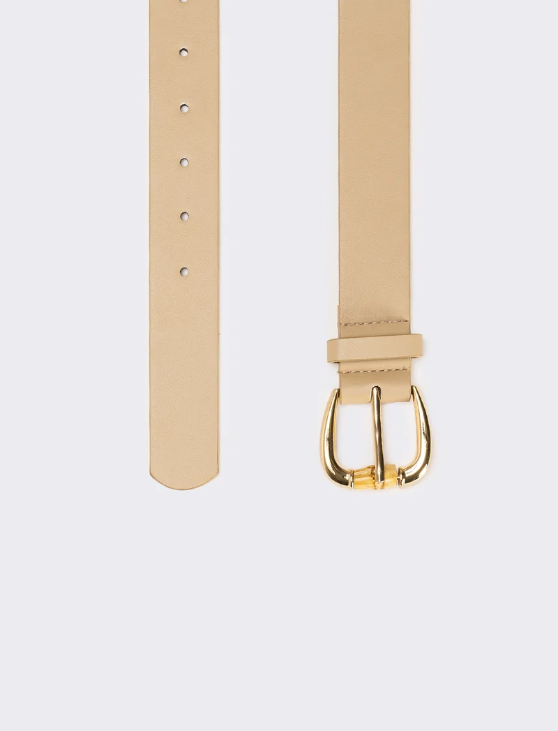 Cintura donna con bambu - Beige