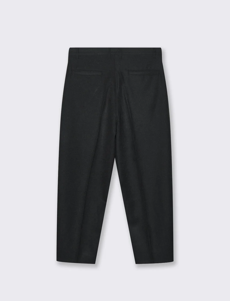 Pantaloni tailored baggy fit da uomo - Nero