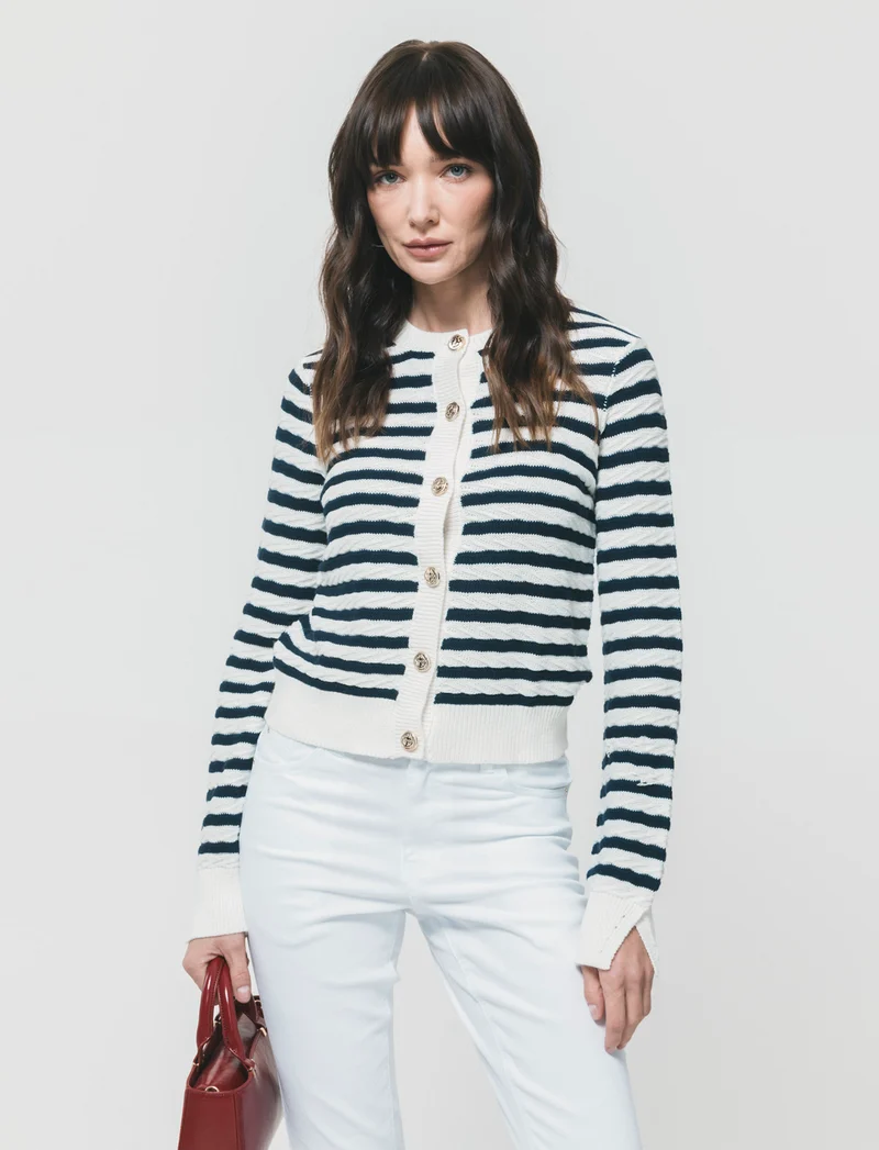 Cardigan Manica Lunga a Treccia - var 1