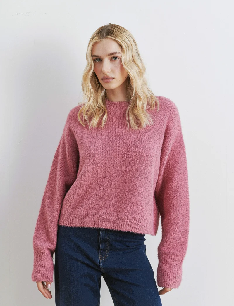 PULLOVER IN CINIGLIA OPACA - cipolla