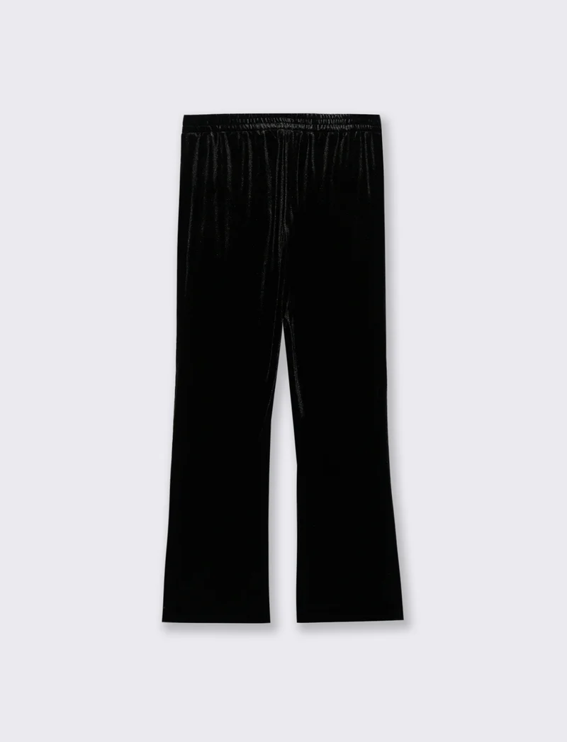 PANTALONE IN VELLUTO - Nero