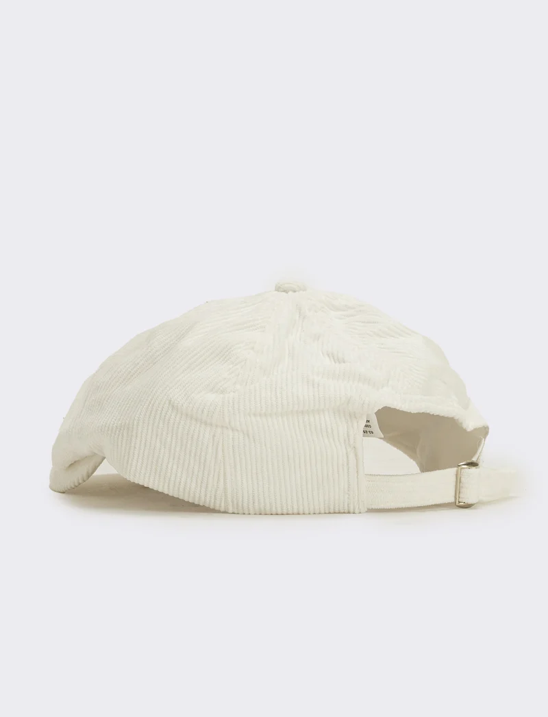 Cappello coppola in velluto uomo - Bianco sporco