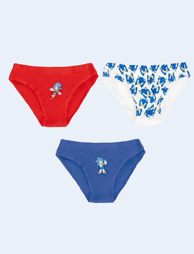Tris slip bambino pokemon sonic e spiderman - Rosso