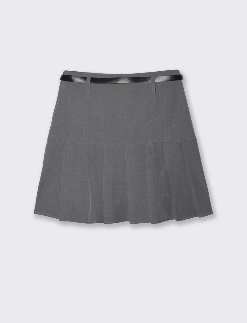 GONNA CON CINTURA - Grigio