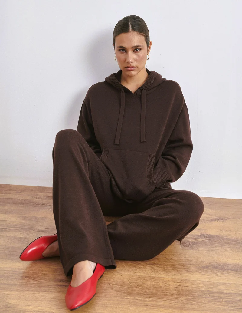 PANTALONI IN MAGLIA - Moro