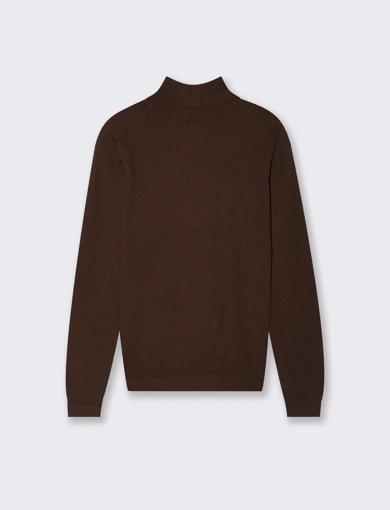 PULLOVER BASICO - Marrone cioccolato