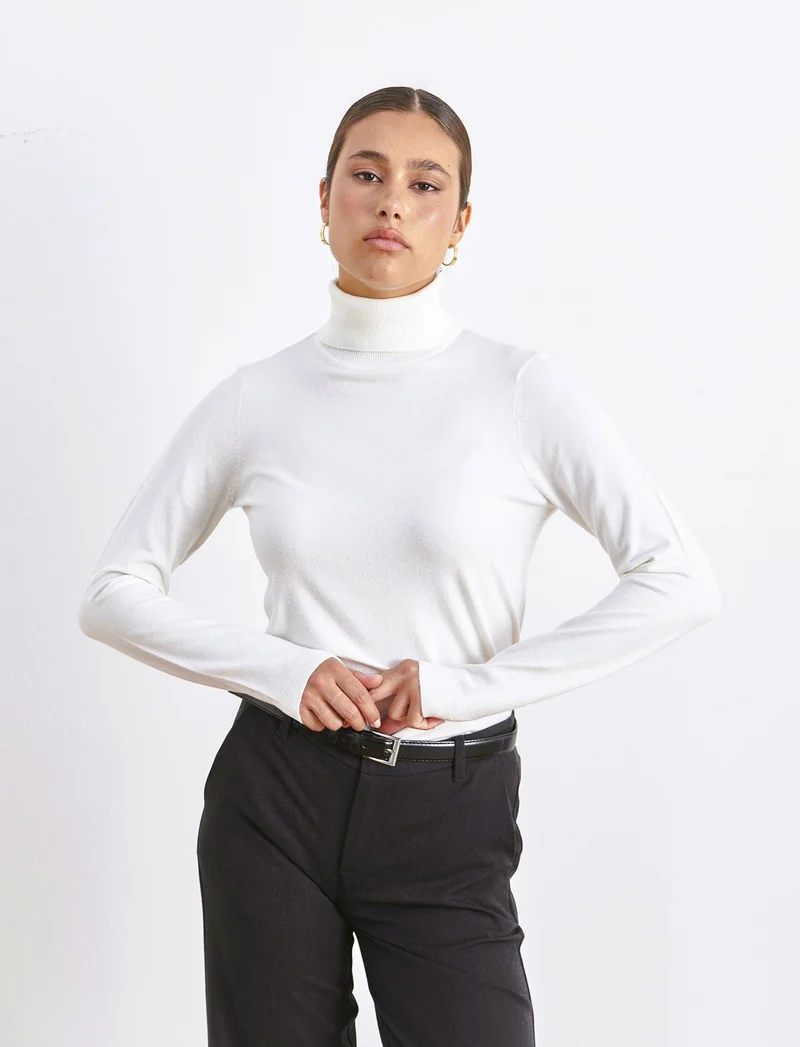 PULLOVER BASICO - Avorio