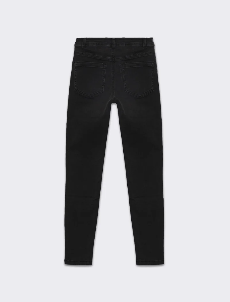 Jeans basico skinny da donna - Nero
