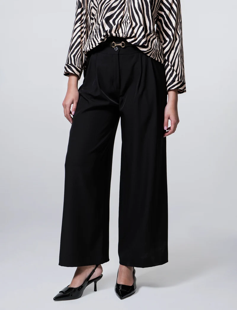 PANTALONE CON CINTURA - Nero