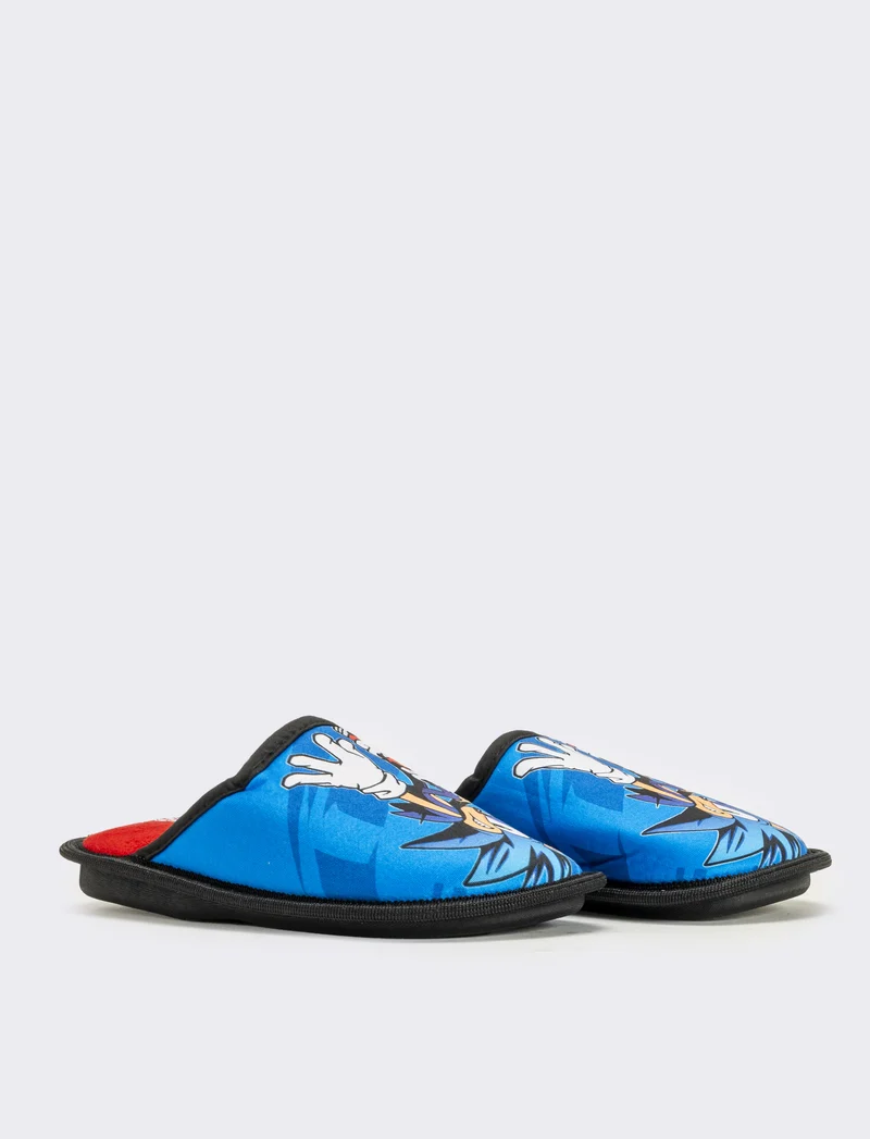Pantofola blu Sonic© da bambino - Blu