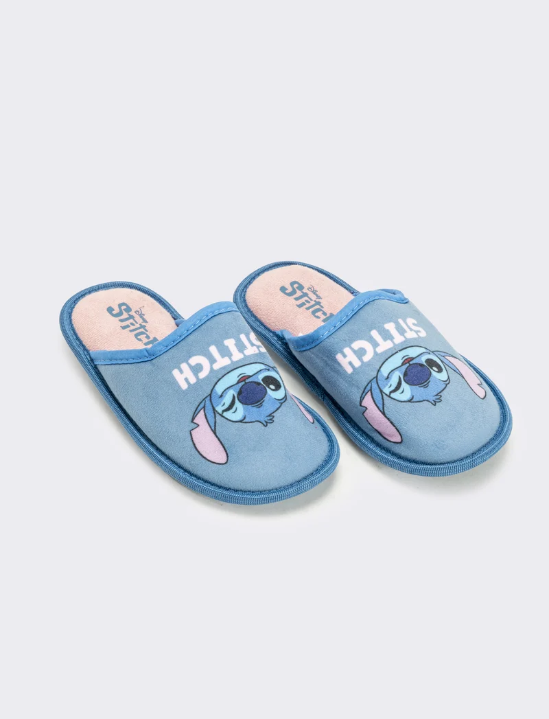 Pantofola Stitch© da bambina - Celeste