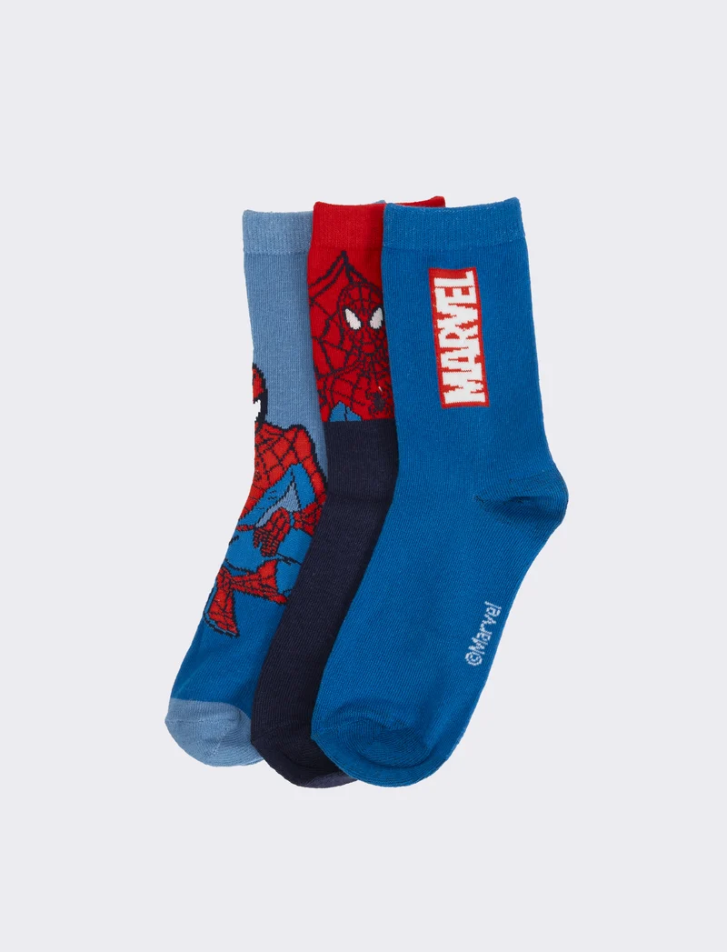 Tris calzini bambino sonic, pokemon, dragonball, spiderman - Blu