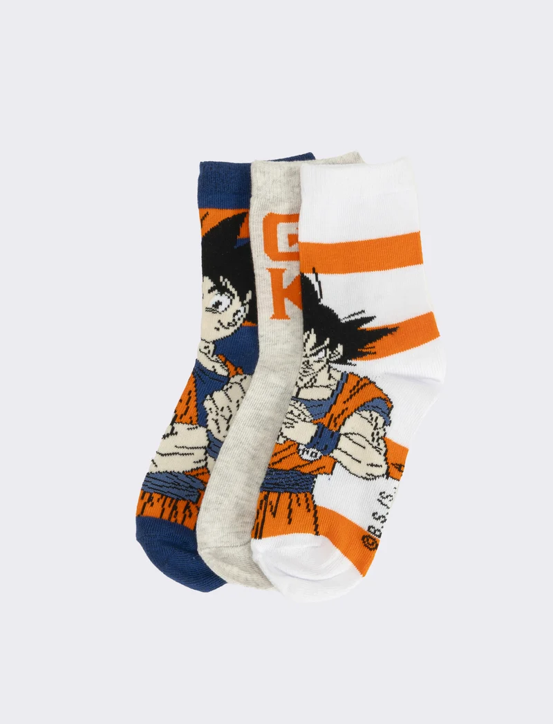 Tris calzini bambino sonic, pokemon, dragonball, spiderman - Arancio