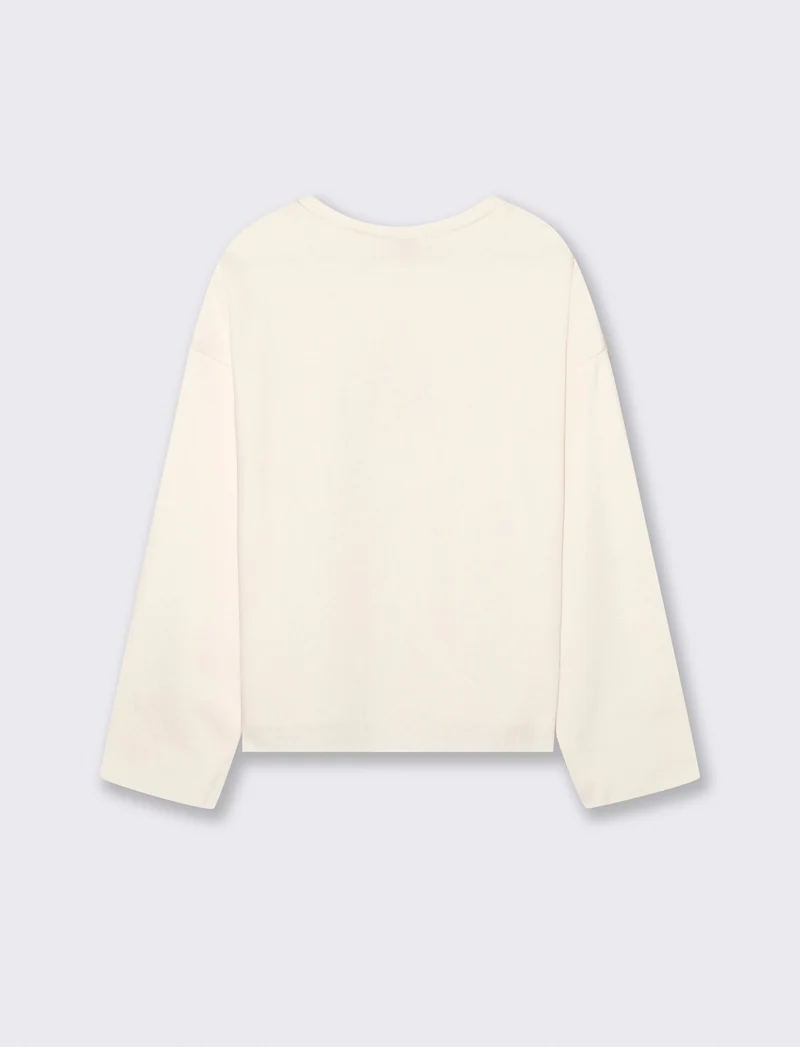 MAGLIA MEZZO COLLO - Avorio