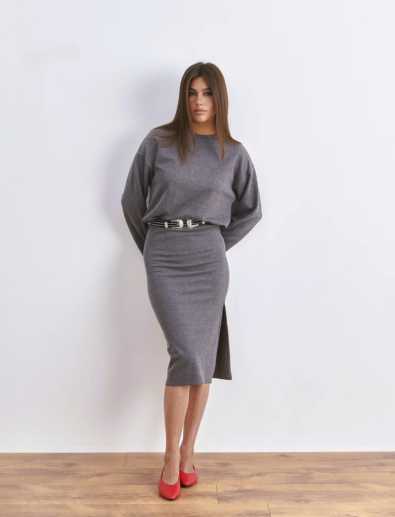 GONNA LONGUETTE - Grigio mel.