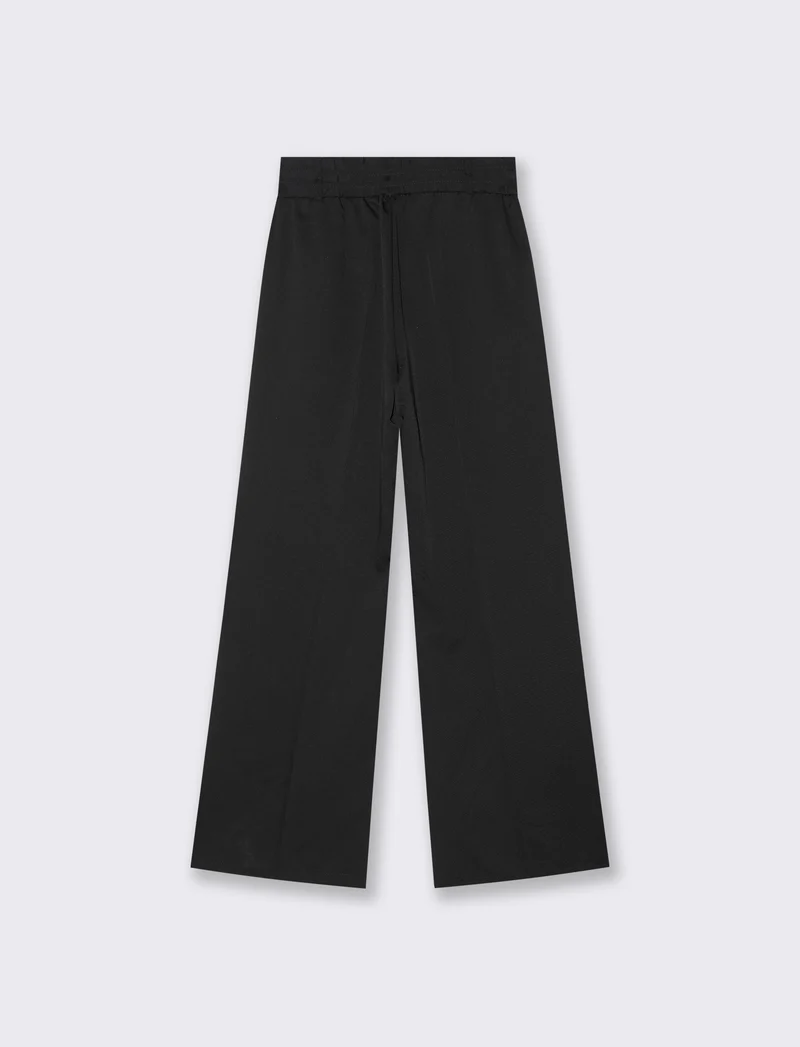 PANTALONE CON LACCI - Nero